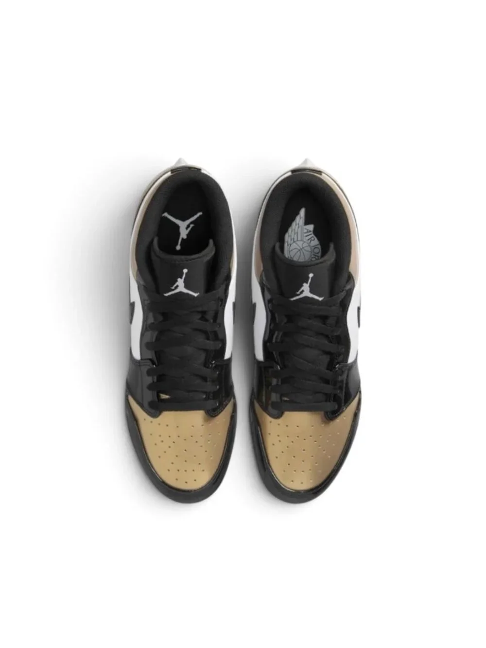 Air Jordan 1 Low TD Metallic Gold/Black Mens Football Cleats FJ6245 701 NEW